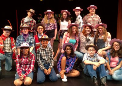Musical Theater Camp Group Photo on Stage 2016