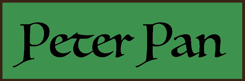 PETER PAN: June 29-July 3, 10am-2pm, Ages 5-9, $295