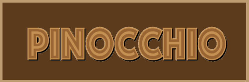 PINOCCHIO: July 13-17, 10am-2pm, Ages 5-9, $295